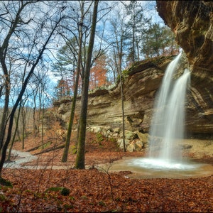 Nature Photography, Waterfall, Tea Kettle Falls, Arkansas, Madison County, Ozark Mountains, Ozarks