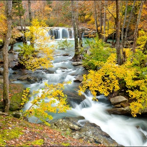 Nature Photography, Falling Water Falls, Waterfall, Arkansas, Ozark Mountains, Ozarks, Richland Creek Wilderness Area