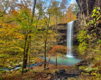 Nature Photography, Bowers, Waterfall, Autumn, Fall, Arkansas, Ozarks, Buffalo River Wilderness