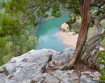 Nature Photography, Buffalo River, Juniper, Tree, Canoe, Landscape, Green, Arkansas, Bluff