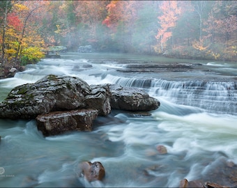 Nature Photography, Six Finger Falls, Arkansas, Falling Water Creek, Richland Creek Wilderness, Ozark Mountains, Ozarks
