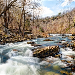 Nature Photography, Richland Creek Falls, Arkansas, Spring, Ozark Mountains