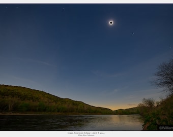 Great American Eclipse 2024 - Buffalo and White River, Arkansas