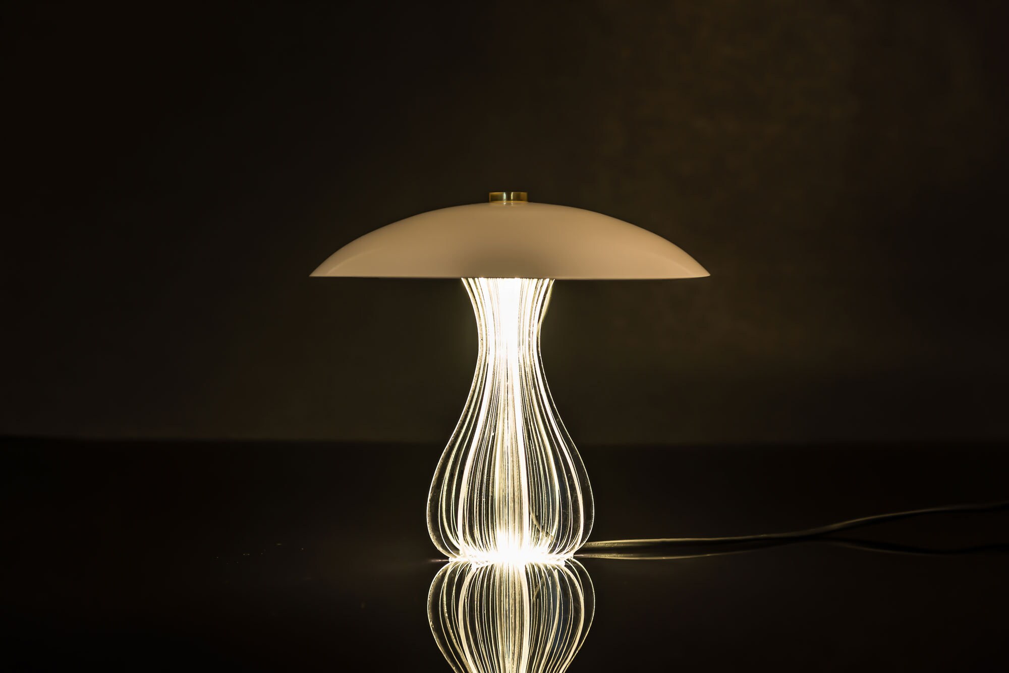 White Jellyfish Lamp Modern Desk Accessories for Women Etsy