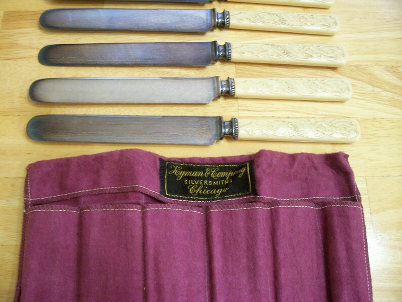 Vintage Spreader Knives Set of 6 Landers Warranted Quadruple Etsy