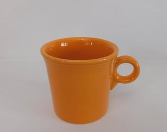 FIESTAWARE Retired Tangerine Orange Classic Ring Handle Mug Ceramic Fiesta Ware