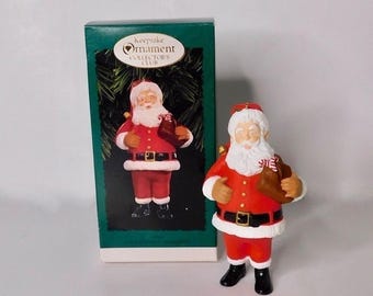 HALLMARK 1996 Vintage Keepsake Ornament Collector's Club Christmas Santa Member