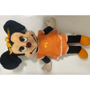 Peluche vintage de Minnie Mouse de Walt Disney Productions, California. imagen 5