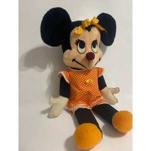 Peluche vintage de Minnie Mouse de Walt Disney Productions, California. imagen 4