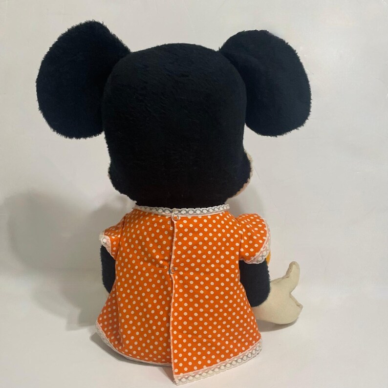 Peluche vintage de Minnie Mouse de Walt Disney Productions, California. imagen 7