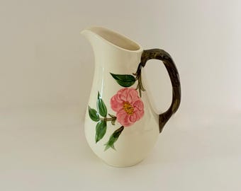 Vintage Franciscan DESERT ROSE Floral Syrup Pitcher Flying F Mark Western