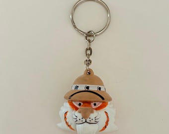 Vintage EXXON Tony The Tiger Gas Promotional Key Chain Car Keys Collectible