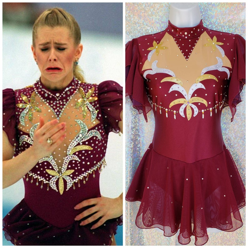 Tonya Harding Replica Dress Wine Style 88 66 Etsy
