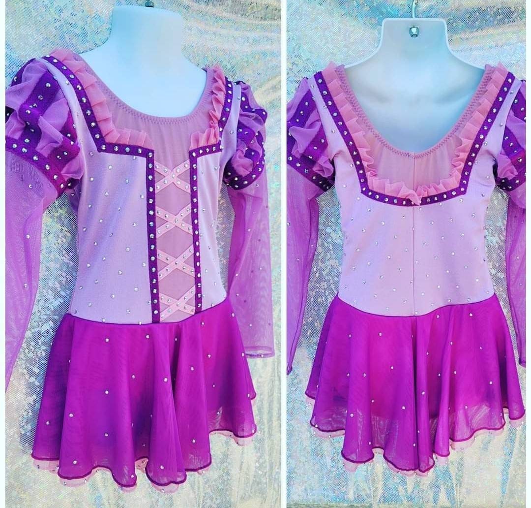 tangled skater dress Rapunzel Inspired Skater Dress L