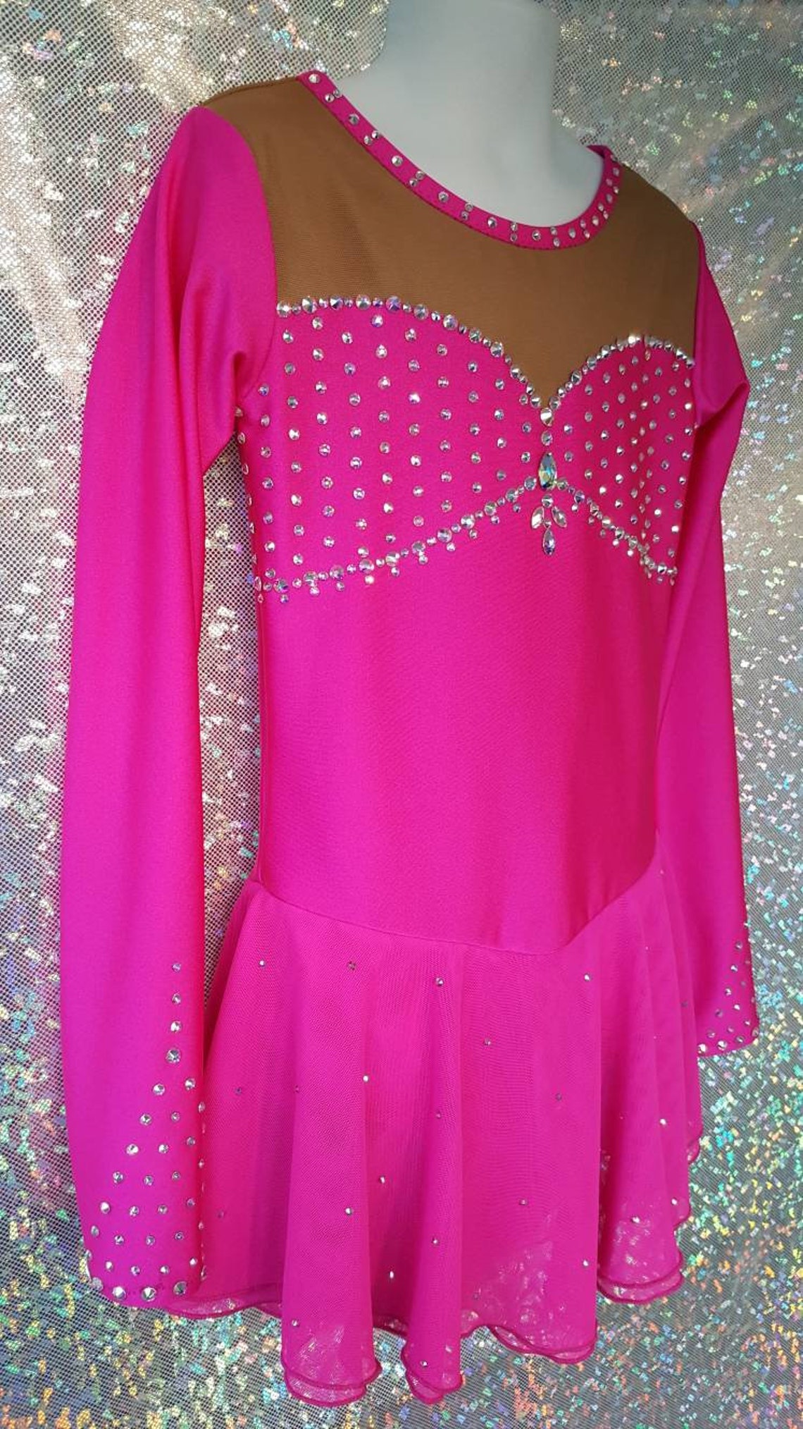 Style 8812 Dance or Skate Costume With BLING Any Color Etsy