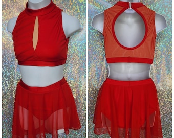 style 2409 - Dance Costume with appliques and BLING!! Any color!