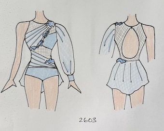 Style 2603 - Lyrical costume with BLING! Any color
