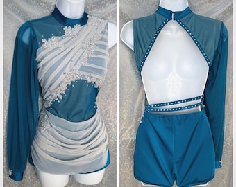 style 2416 - Dance costume with  BLING!! Any color!