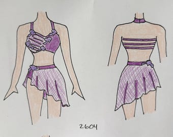 Style 2604 - Lyrical costume with BLING! Any color