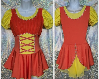 style 2607 - Girls/Ladies Princess Ice Skating Dress with BLING!! ANY COLOR