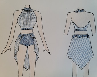 style 2405 - Dance Costume with  BLING!! ANY COLOR