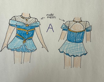style 2501 - Jasmine inspired dance/skate dress with BLING!!