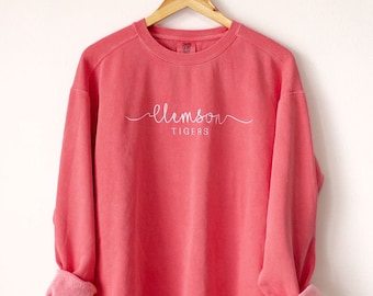 Custom Embroidered Comfort Colors Sweatshirt, Embroidered City Graduation Home, College Law School Crewneck, Personalize your own Gift