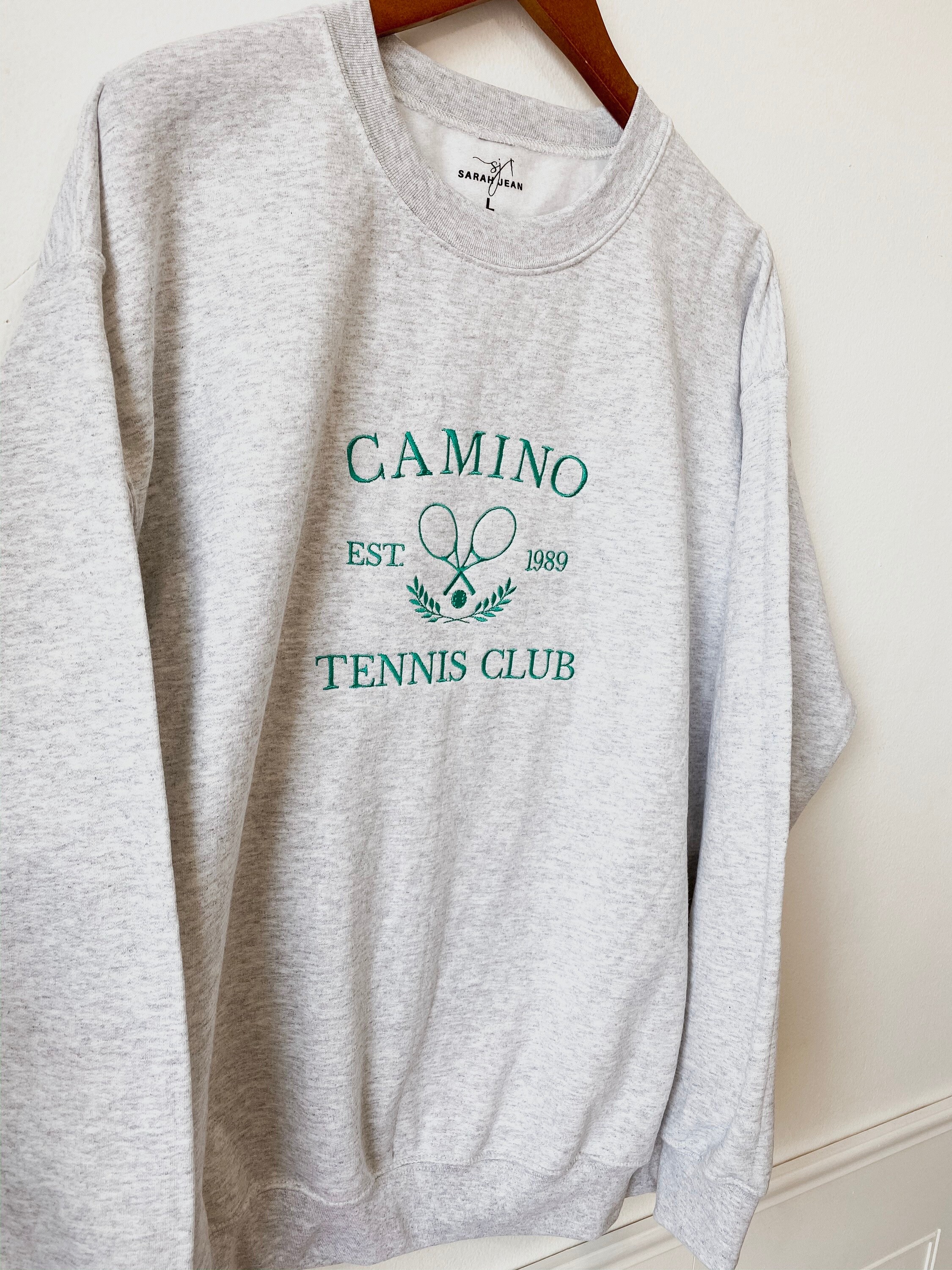 Customize Your Own Embroidered Varsity Tennis Club Sweatshirt Etsy