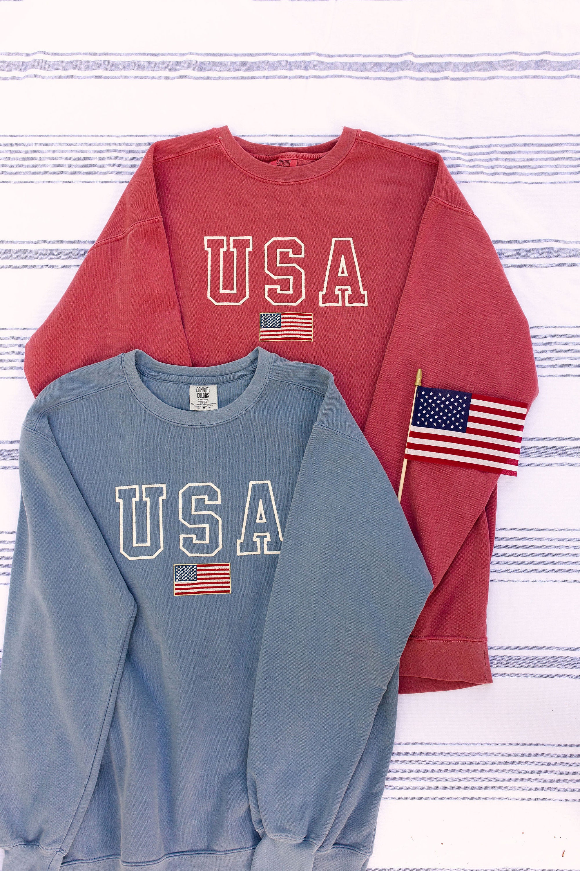Usa Red Sweatshirt - Etsy