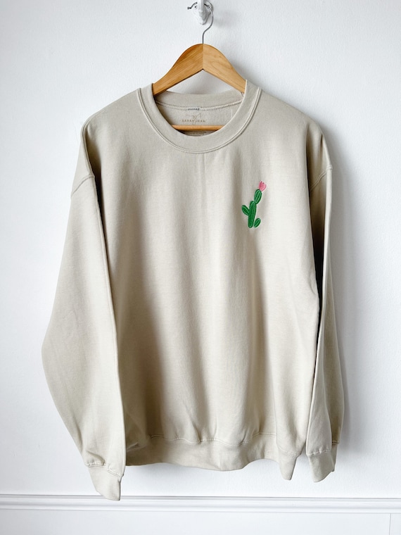 Tan Monogrammed Crewneck Sweatshirt