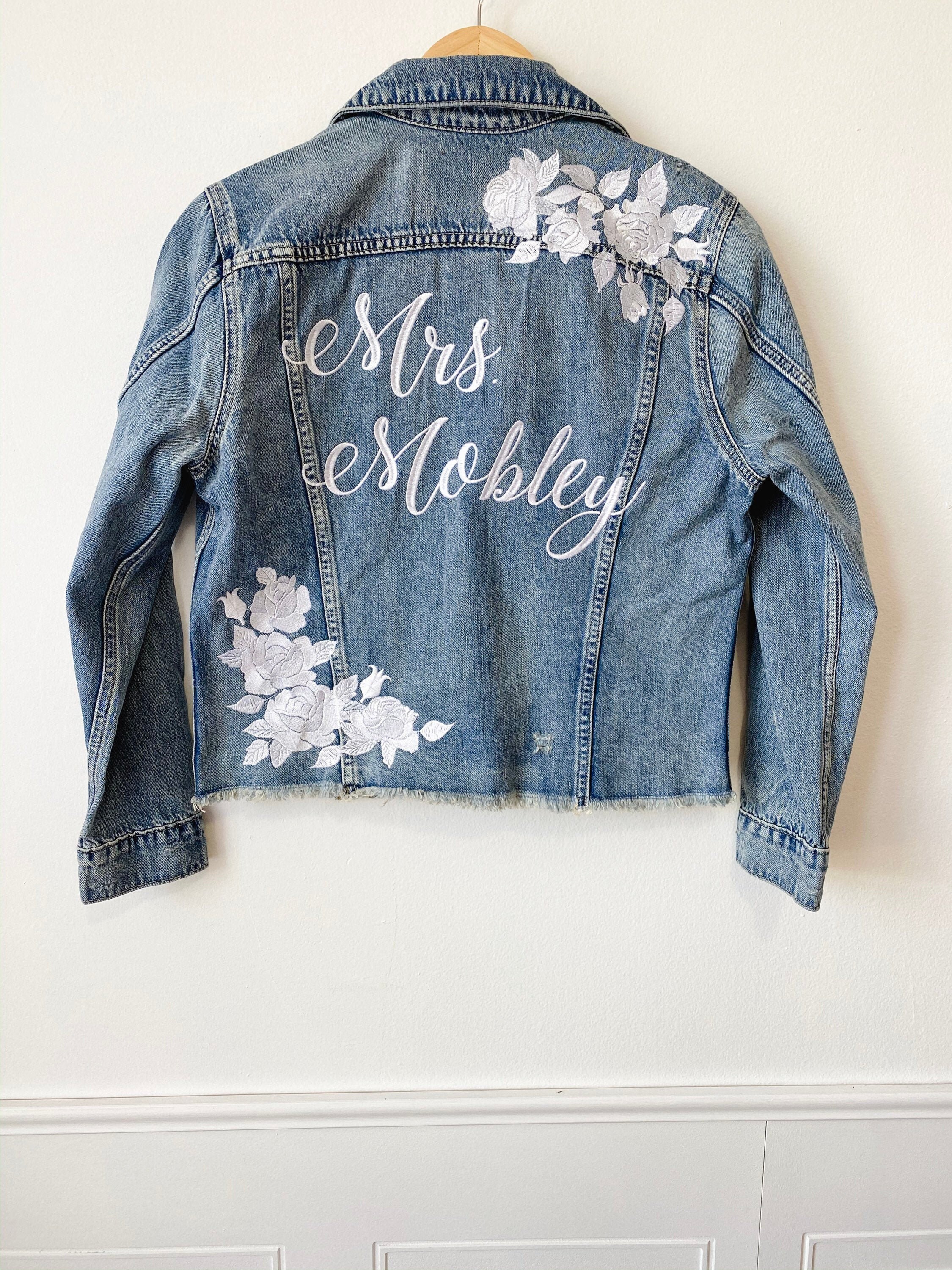 lucky brand embroidered denim jacket