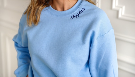 Custom embroidered crewneck sweatshirts