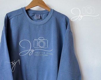Custom Embroidered Logo Sweatshirt - Comfort Colors Corporate Gift