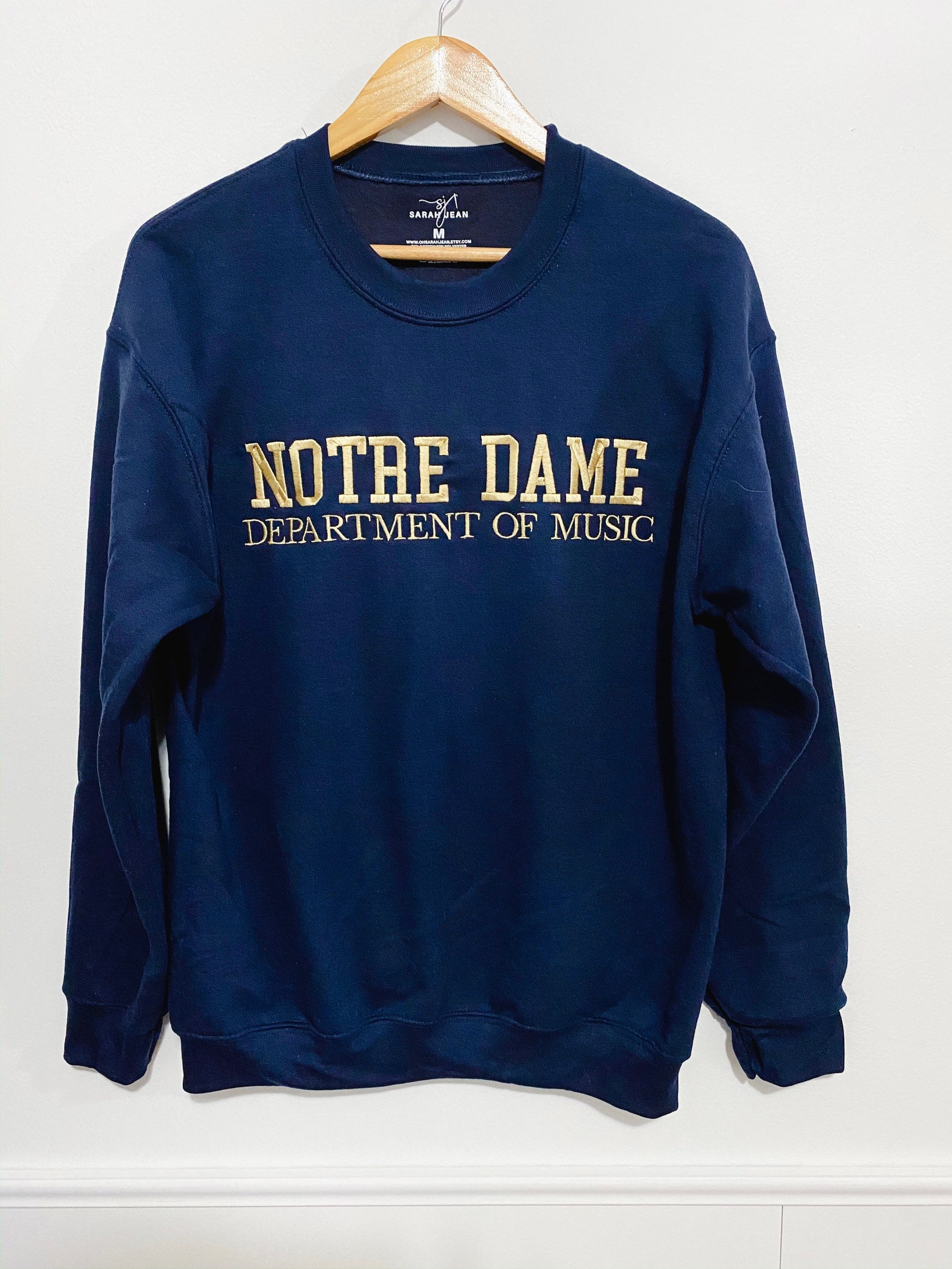 block letter sweatshirt