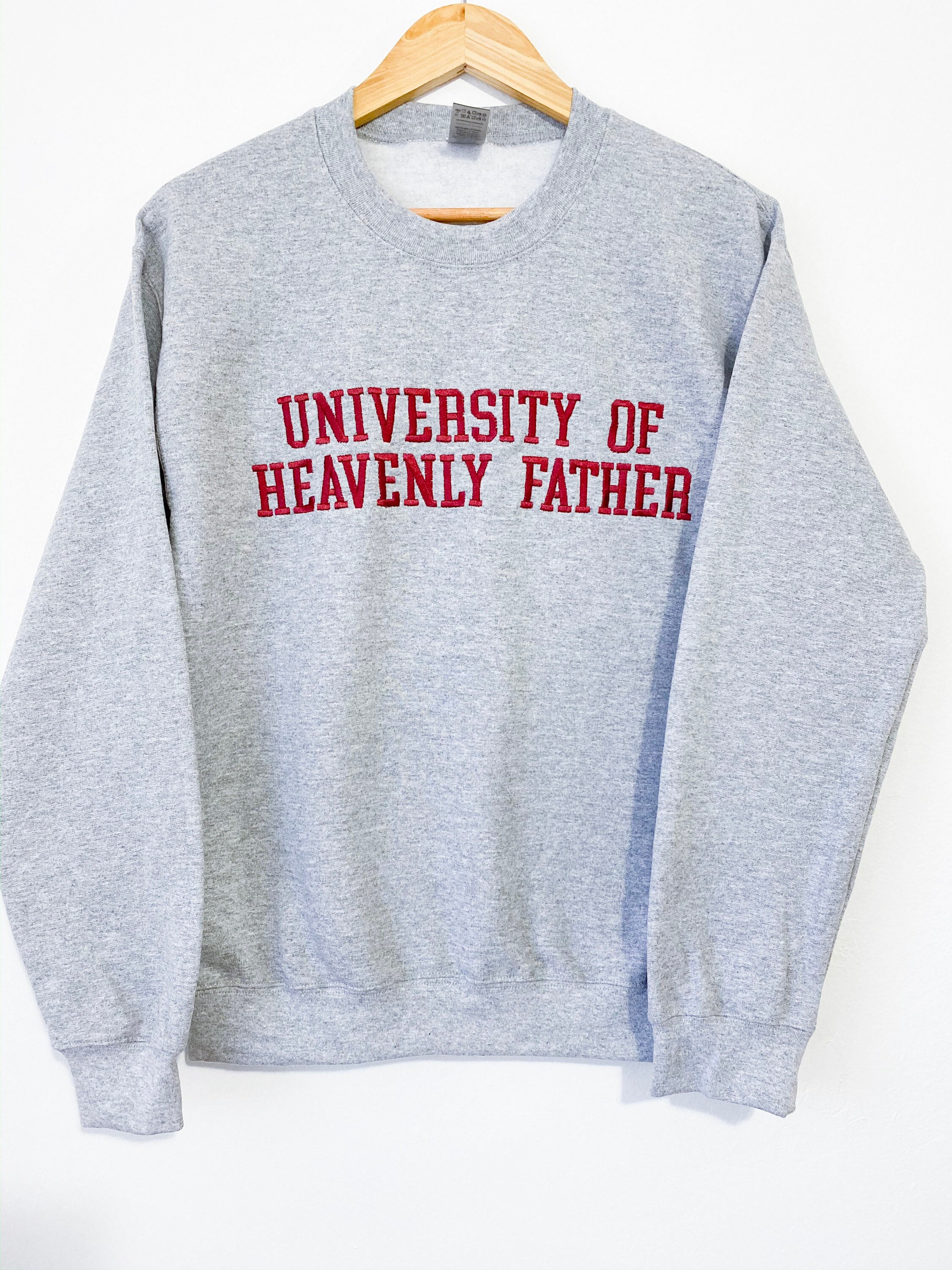 Custom Embroidered Filled Varsity Block Letter Sweatshirt Etsy