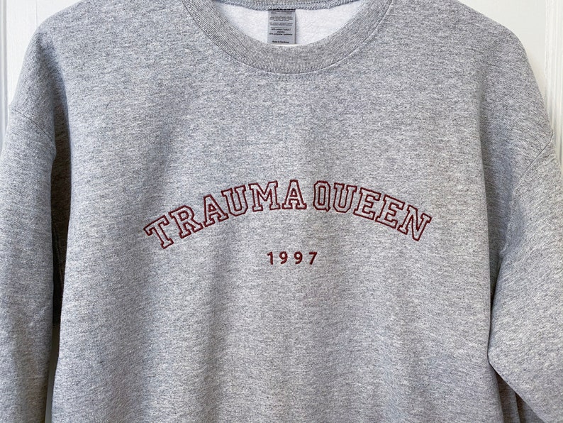 block letter sweatshirt