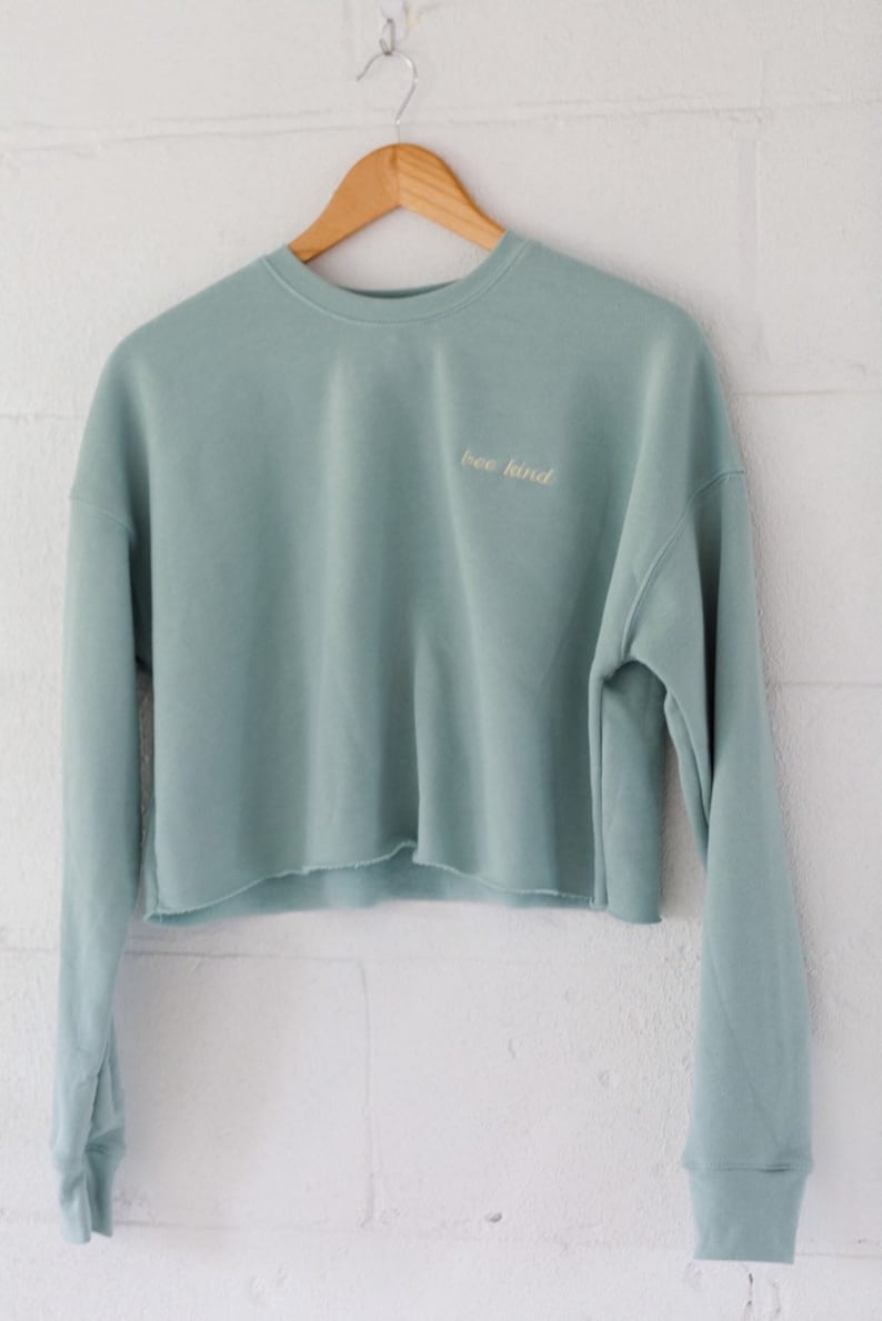 custom cropped sweatshirt
