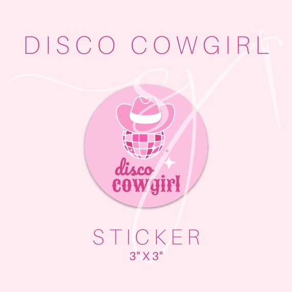 Cowgirl Sticker Packbundle of Disco Cowgirl Vinyl Stickersdisco