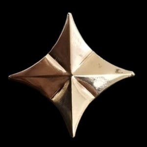 4 Point Star Shiny Gold Buttons individually wrapped