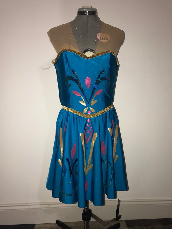 elsa transformation dress