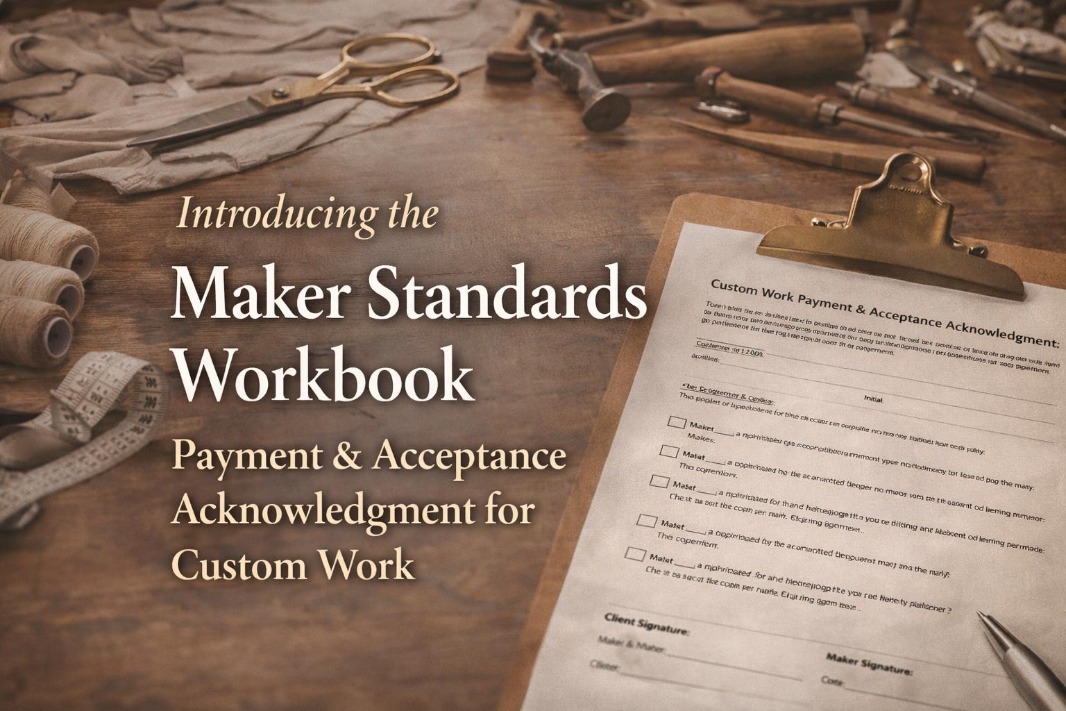 The Professional Maker Standards Workbook, A Growing Toolkit for the ...