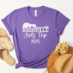 Nashville Girls Trip 2025 Shirt, Girls Weekend Getaway, Travel Vacation Tee, Matching Girls Trip Shirts