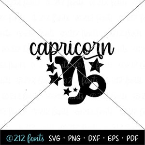 Steenbok sterrenbeeld illustraties, Steenbok symbool Png SVG Jpg, digitale Steenbok silhouet DFX, dierenriem afbeelding, Steenbok EPS-bestand knippen