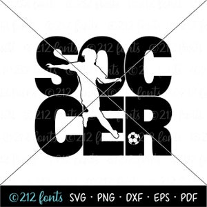 Silhueta de futebol Clip Art, Garota de futebol Png, Formato Jpg Svg, Futebol feminino digital JPG, Gráfico de futebol, Arquivo de corte de futebol, Futebol feminino DXF