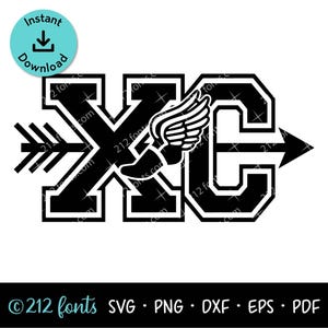 Clip Art de Cross Country XC: Gráfico de carrera (Descarga digital)