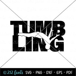 Tumbling-Wortkunst, Jungen-Gymnastik Png-Jpg-Svg-Format, Jungen-Tumbler JPG, Tumbling-Coach-Geschenk, Turnerin Cut Files, Trampolin-Tumbler-Geschenk