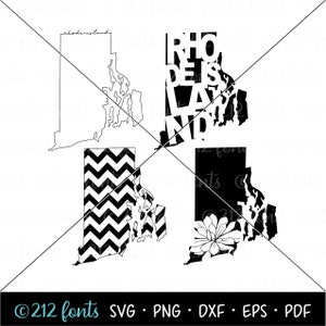 Contour de carte Rhode Island PNG, Rhode Island SVG Silhouette carte, fichier dxf Rhode Island numérique, Rhode Island JPG, Rhode Island Clip Art fichiers