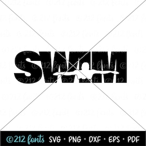 Swim Silhouette Clip Art: Swimmer PNG, SVG, JPG (Digital Download)
