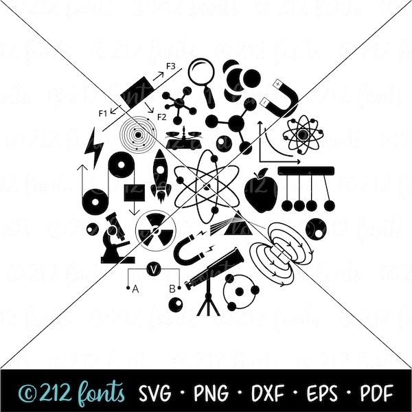 Physics SVG, Physics Teacher Png, Physics Science svg, Digital Physics Art, Science Graphics, Physicist Cut File, Physics SVG, Physics png