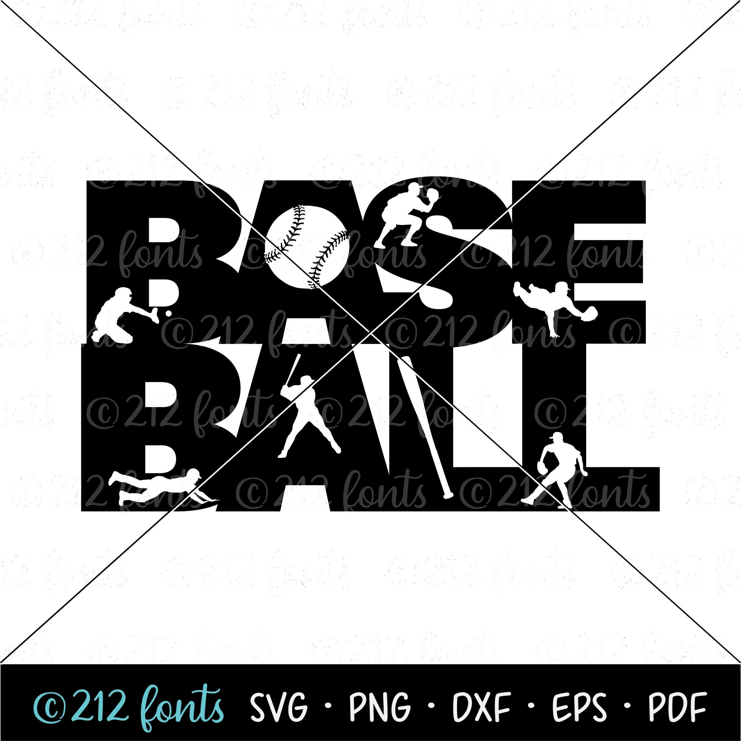 Baseball Word Art SVG: Silhouette Clip Art (digital Download) - Etsy